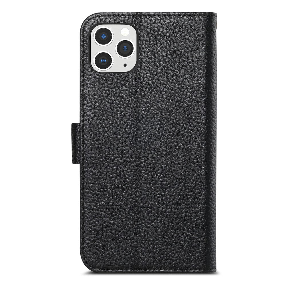 Split Leather Flip Cover For iPhone 12 Pro / iPhone 12 Case RFID Blocking Wallet with Magnetic Clasp - Image 8